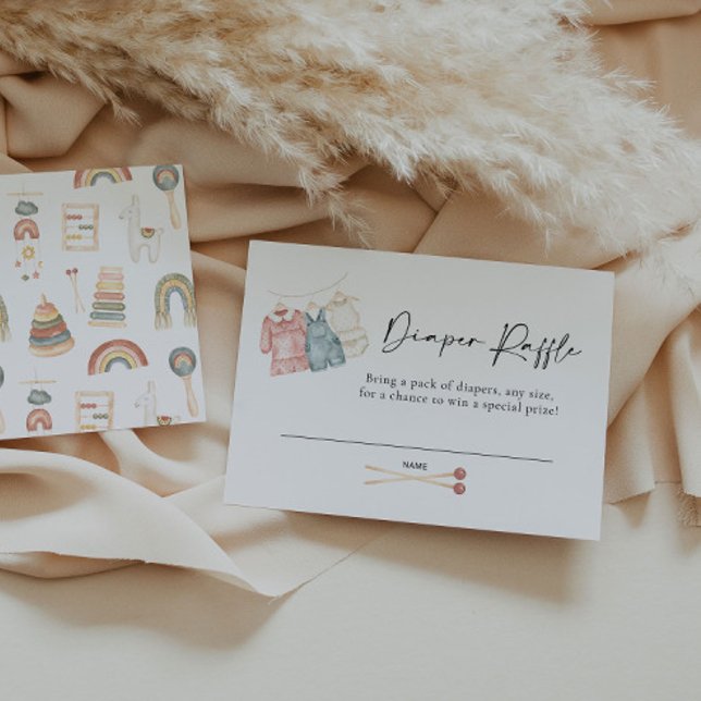 Boho Clothes Diaper Raffle Card (Creator Uploaded)