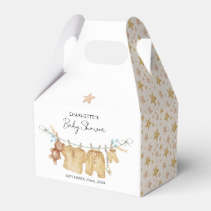 Boho Clothesline Baby Shower Favour Box 