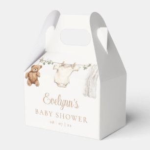 Boho Clothesline Gender Neutral Baby Shower Favor Box