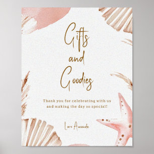 Boho Coastal Baby Shower Gifts & Goodies Sign