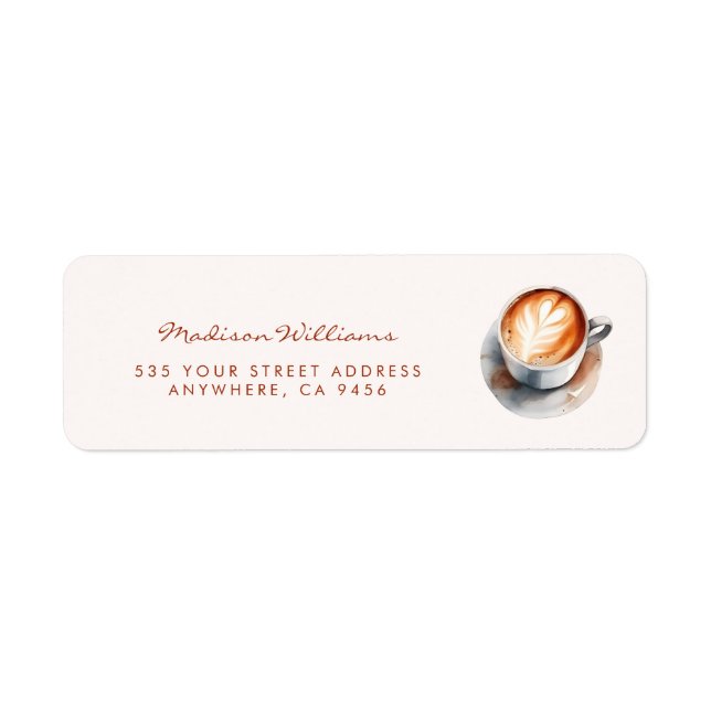 Boho Coffee Adresse de Fête des mariées à thème (Devant)