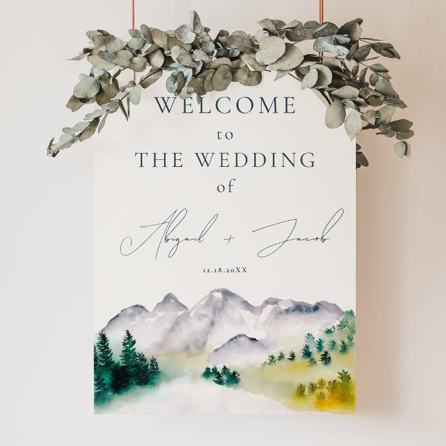 Boho Colorado mountain destination welcome wedding Poster (Boho Colorado mountain destination welcome wedding Poster)