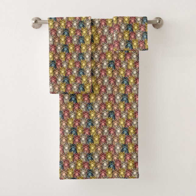 Boho coloré Boodland Owl Motif (En situation)