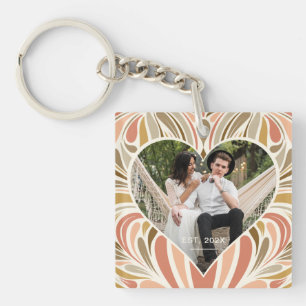 Boho coloré Imprimer Coeur Photo