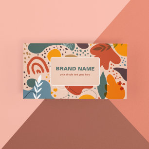 Boho Colourful Pattern Abstract Colourful Business Card