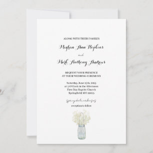 Boho Country Chic Wedding Invitation