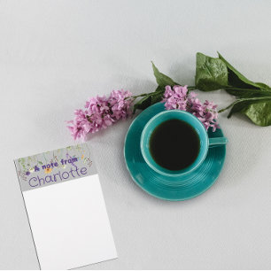 Boho Country wildflower watercolor grey  Stationery