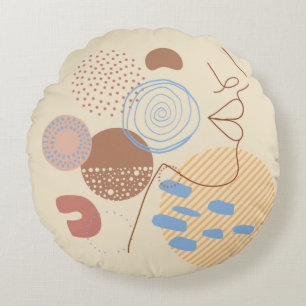 Boho Coussin rond - Terre & Jeu
