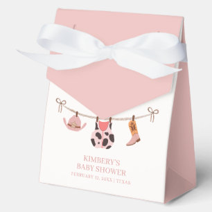 Boho Cowgirl Clothesline Southern Baby Shower  Favor Box