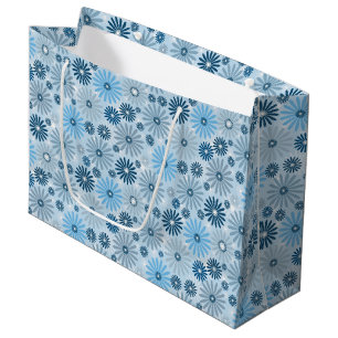 Boho Cozy Decorative Ethnic Pastel Floral Seamless Large Gift Bag