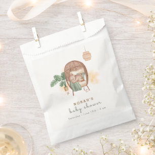 Boho Cozy Teddy Bear Sleep Baby Shower Favour Bag