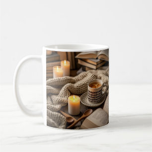 Boho Cozy Warm Candle lights  Coffee Mug