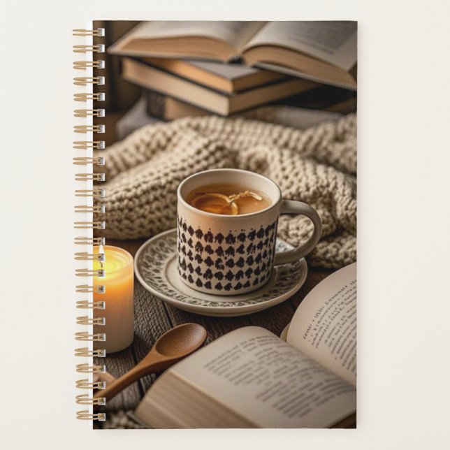 Boho Cozy Warm Candle lights  Planner (Front)