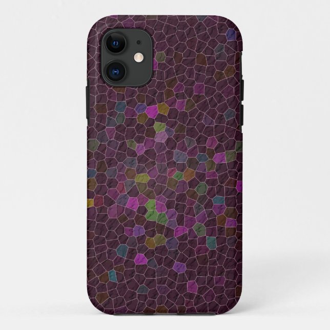 Boho Cranberry Quilted Tile Ethnic Graphic Case-Mate iPhone Case (Back)