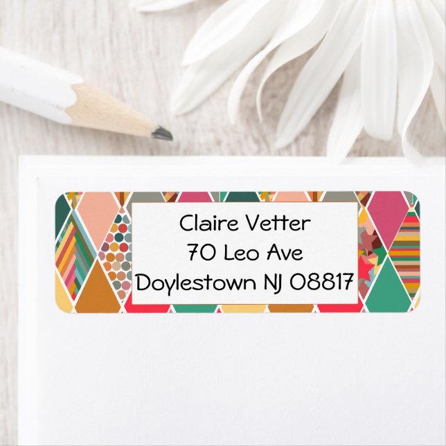 Boho Crazy Quilt Label (Insitu)