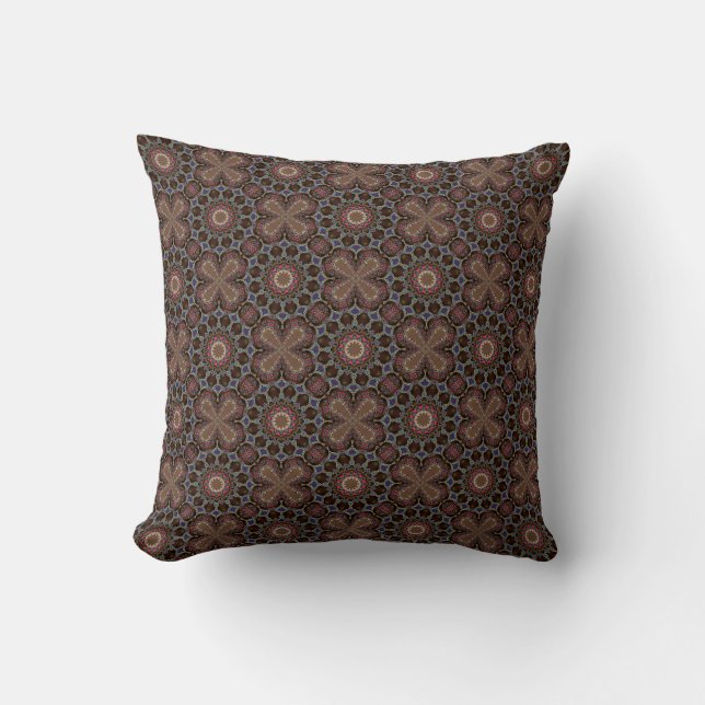 Boho Cross Batik Organic Pattern  Cushions (Front)