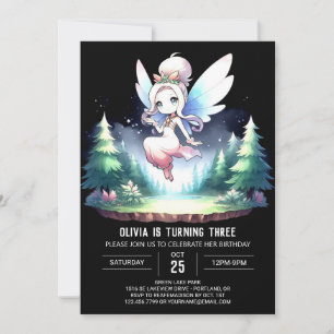 Boho Custom Fairy Birthday Invitation