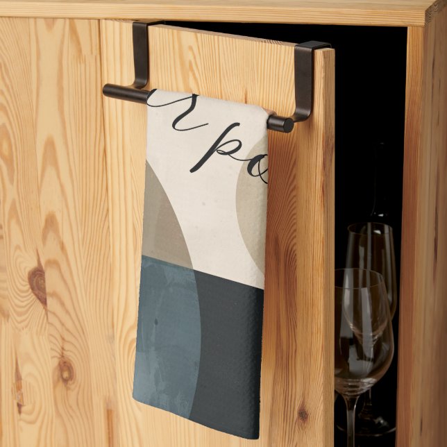 Boho Custom Name Kitchen Towel (Thirds Fold)