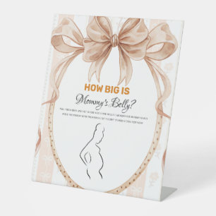 Boho cute Little Pie on the way baby Shower sign