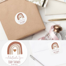 Boho cute neutral watercolor rainbow natural