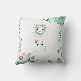 Boho Cute Sheep Coussin Pastel Green
