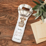 Boho Cute Teddy Bear Air Balloon Sky Baby Shower Wine Bag<br><div class="desc">Elevate the joy of your Baby Shower with our Boho-inspired Wine Tote. Designed in soft pastel beige hues, it showcases a sweet bear in a hot air balloon gently floating amidst fluffy clouds. This design encapsulates an atmosphere of sweetness, anticipation, optimism, and fun, making it a perfect companion for your...</div>