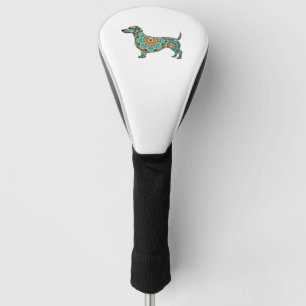 Boho Dachshund Golf Head Cover