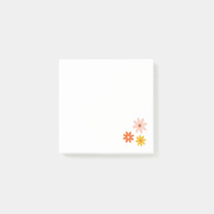 Boho Daisies Minimalist Post-It Notes