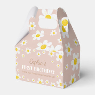 Boho Daisy Bloom Girl Birthday Favour Boxes