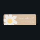 Boho Daisy Floral Return Address Label<br><div class="desc">Boho Daisy Floral return address label is characterized by a boho style with Daisy floral artwork and neutral earthy and beige colours.</div>