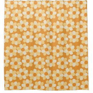 Boho Daisy Rain Shower Curtain
