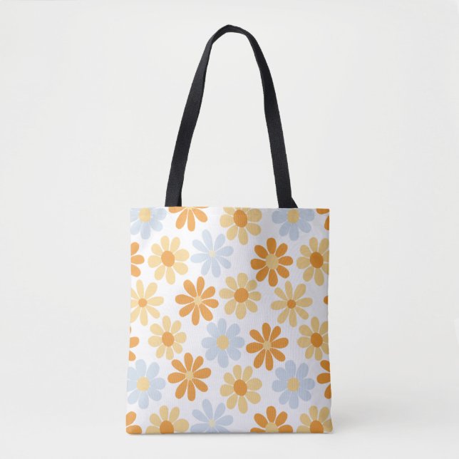 Boho Daisy  Tote Bag (Front)