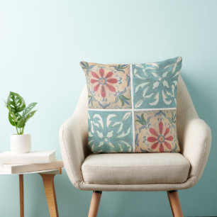 Boho Decorative Mulitple Tile Throw Pillow