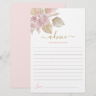 Boho Desert Advice for the Mom To Be card