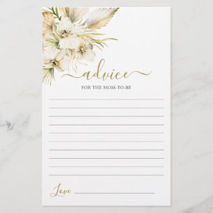 Boho Desert Advice for the Mom To Be card