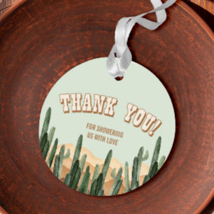 Boho Desert Cactus Southwestern Thank You Favour Tags