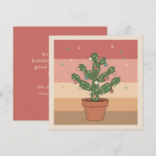 Boho Desert Christmas Greeting Card