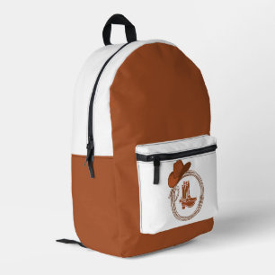 Boho desert cowgirl Cowboy Boots Printed Backpack