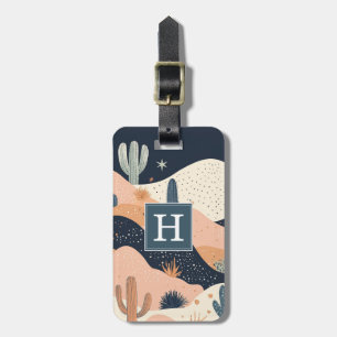 Boho Desert Landscape Luggage Tag