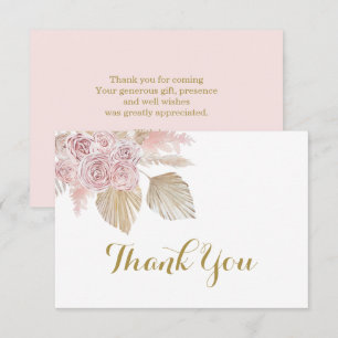 Boho Desert merci Note Cartes