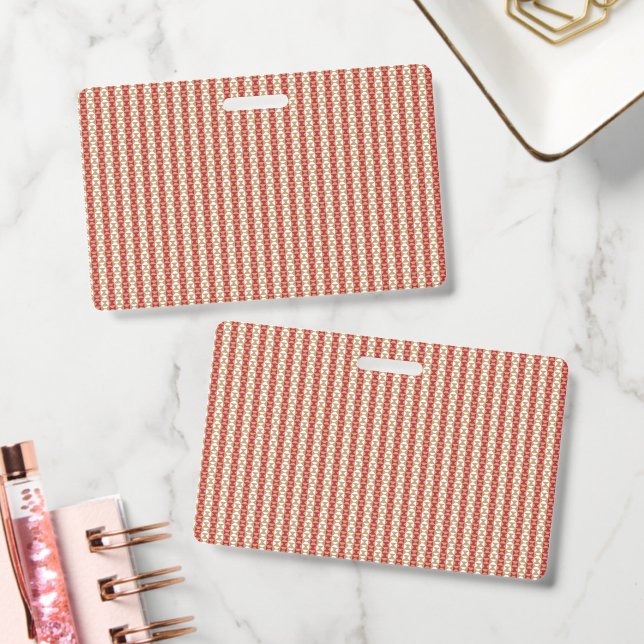 Boho Desert Stripe Pattern Design Badge (Office)