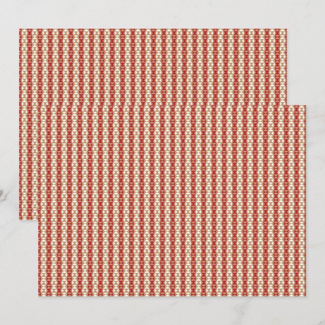 Boho Desert Stripe Pattern Design Invitation (Front/Back)
