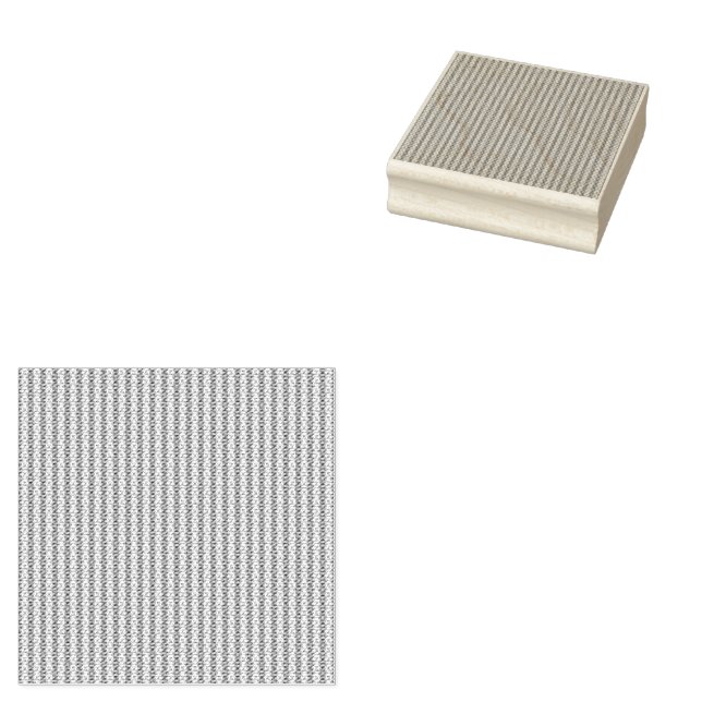 Boho Desert Stripe Pattern Design Rubber Stamp (Stamped)