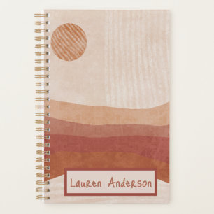 Boho desert sunset, get organized, planner