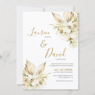 Boho Desert wedding Invitation