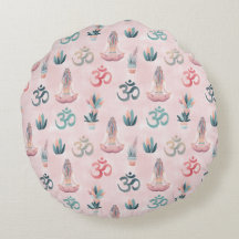 Boho Design Woman with Dreadlocks Meditation OM