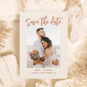 Boho Dessert Photo Save The Dates Cards