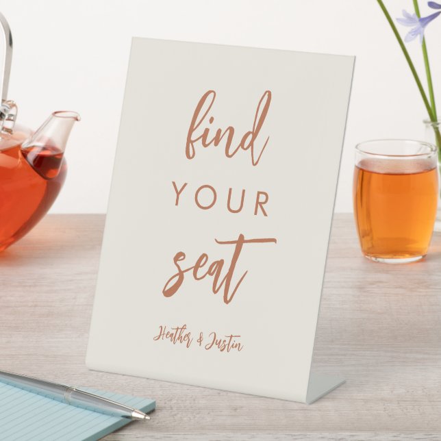 Boho Dessert Trouvez Votre Siège Mariage Panneau S (In SItu)