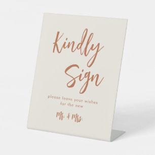 Boho Dessert Wedding Guest Book Sign