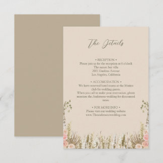 Boho details enclosure card